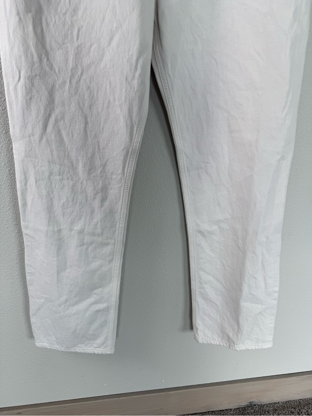 AGOLDE Lana Mid Rise Full Length Straight Leg Jean Drum Off White Denim Women 30 - Picture 5 of 11